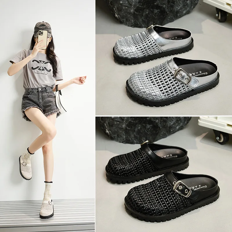 Nuevas Sandalias De Cuero Para Mujer, Transpirables, Planas, Fáciles De Poner, Para Uso En Exteriores. — -54%, 29.32€ Coupon, from 23.99€ – 54% descuento – €23.99