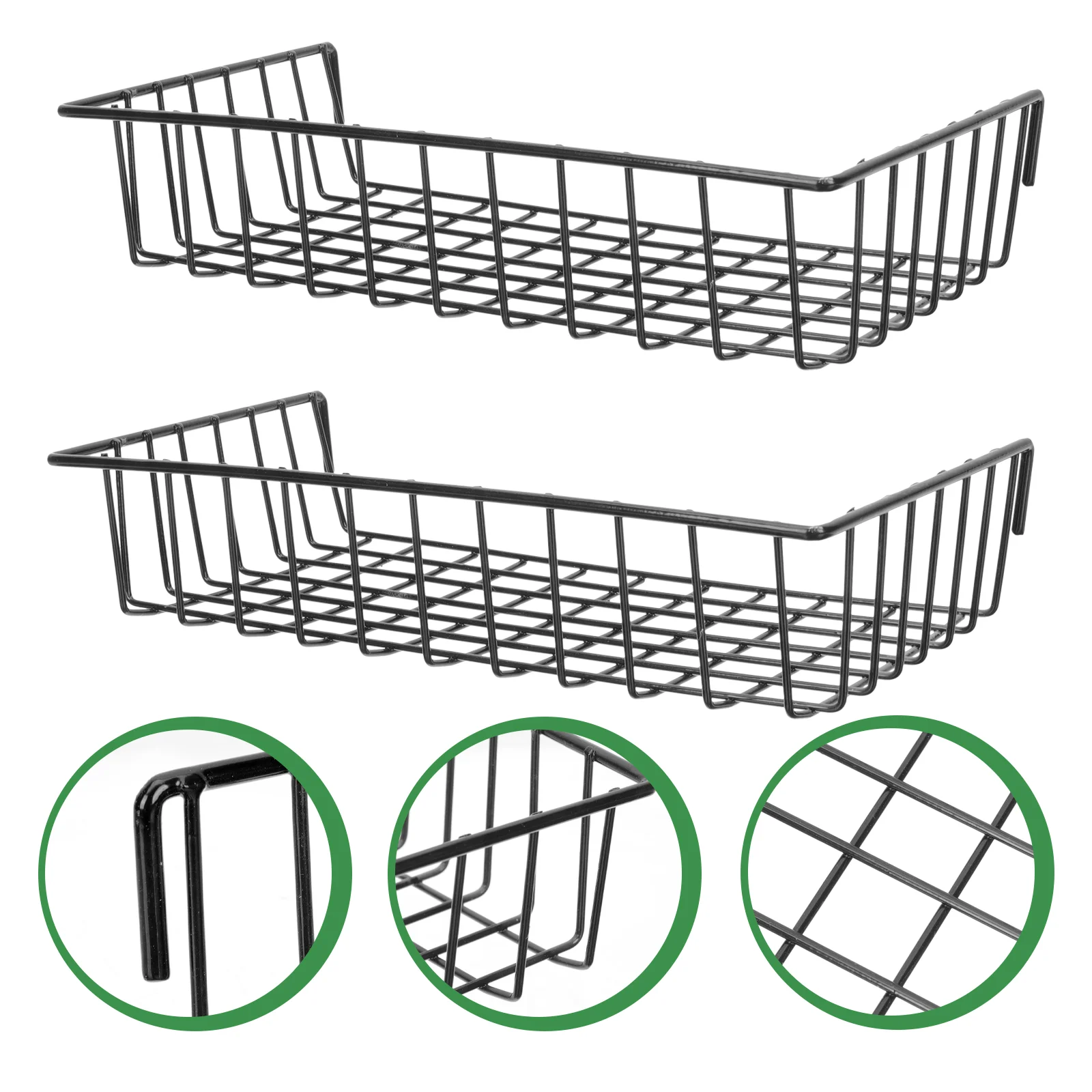 Mir de Rangement Mural T1 en Fer Forgé pour Armoire de Cuisine, Panneau Perforé, Étagère Solaire, Accessoire d'Évaluation, 2 Pièces