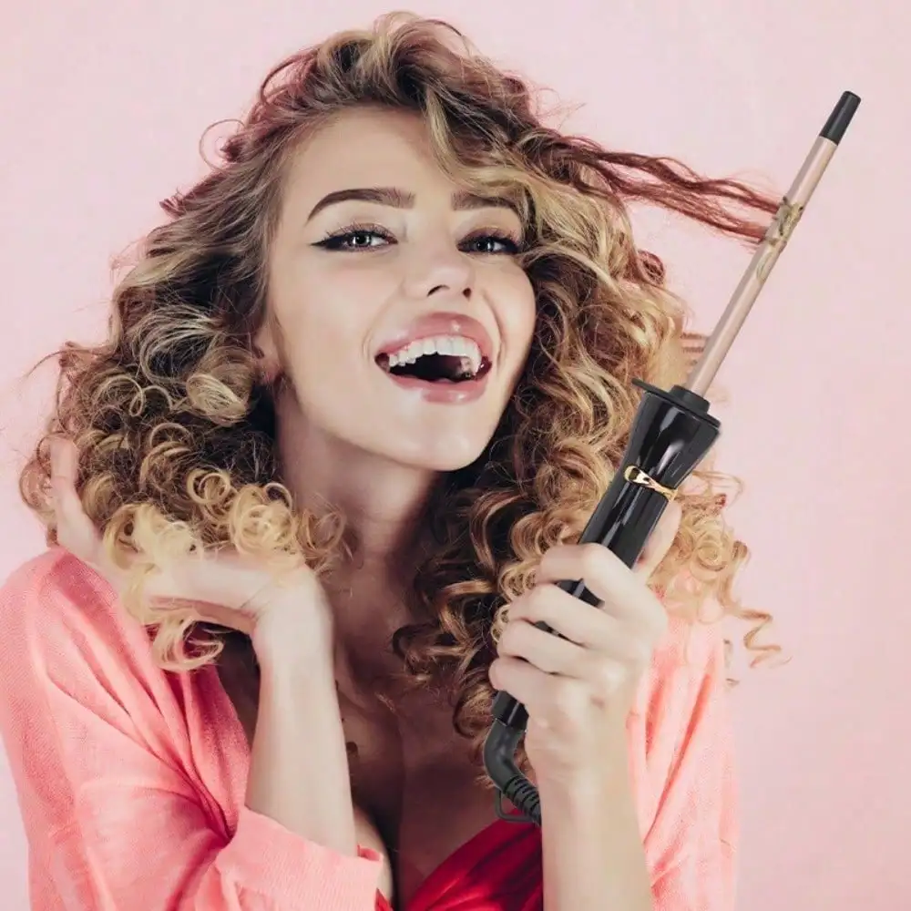 Auto Rotating Ceramic Hair Curler For Men Women Daily Hairstyling 1Set New Year Gift Multiple Curly Modes Labor Saving One-Operation Styling Iron Curling Iron, Mini Air Bangs, Short Hair, Perm, Instant Noodles, Curling Iron, Small 9mm Small Roll Wool.