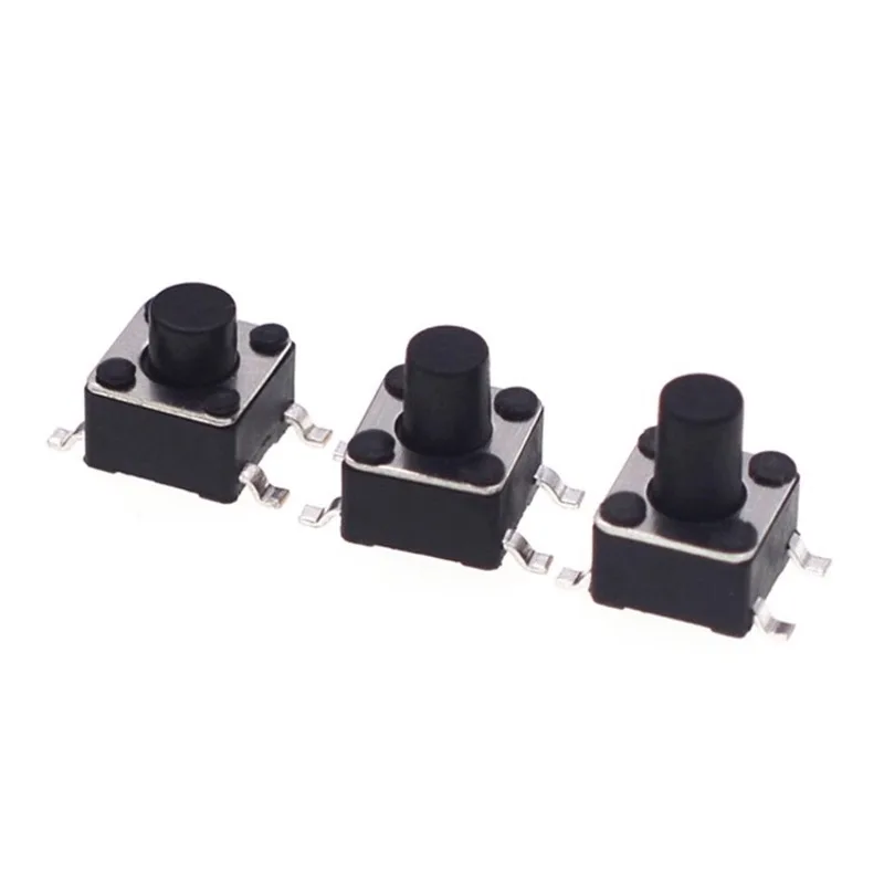 20PCS-Tact Switch SMD Micro Switch 4.5 X4.5 X3.8-8MM 4Pin Vertical Patch High-temperature resistant Tactile Push Button Switch