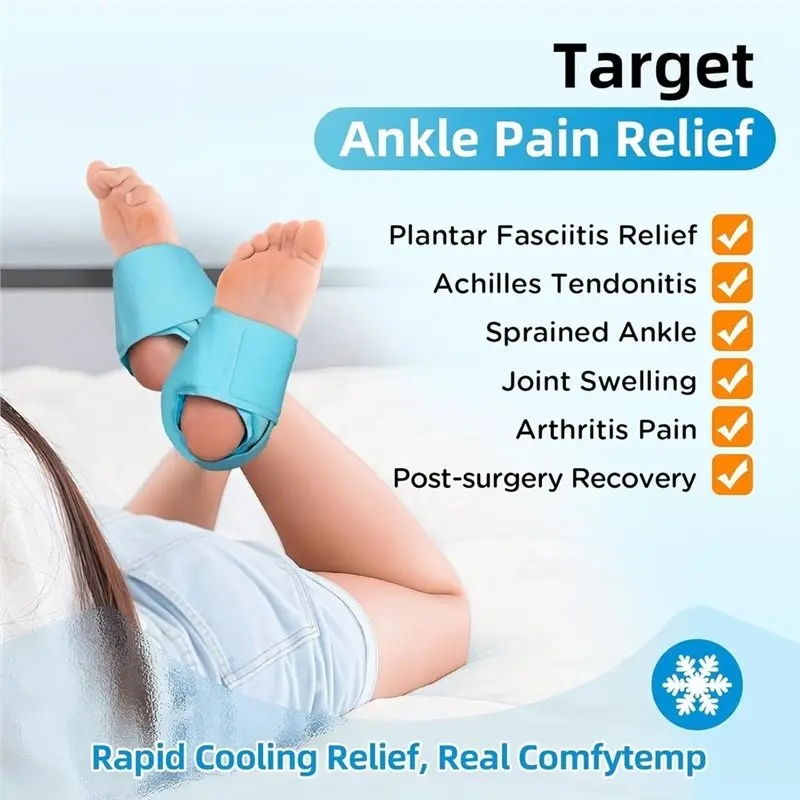 HOTB72A 2Pcs Ankle Ice Wrap Suitable For Relieving Plantar Fasciitis