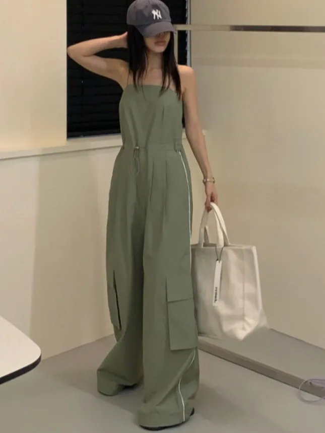 

Сексуальный корейский костюм с завязками на талии, женский повседневный свободный крой, весна-лето-осень, модная уличная одежда