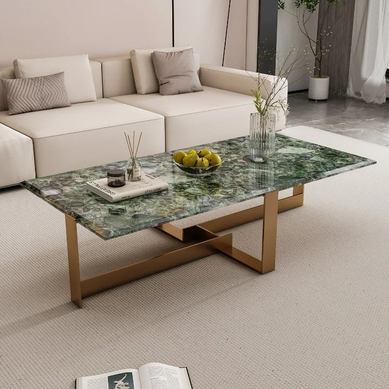 

high-end Italian style modern simple marble minimalist creative living room high-end coffee table side table