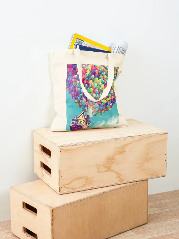 House in the air Tote Bag shoping bag canvas tote bags supermarket folding bag eco pack