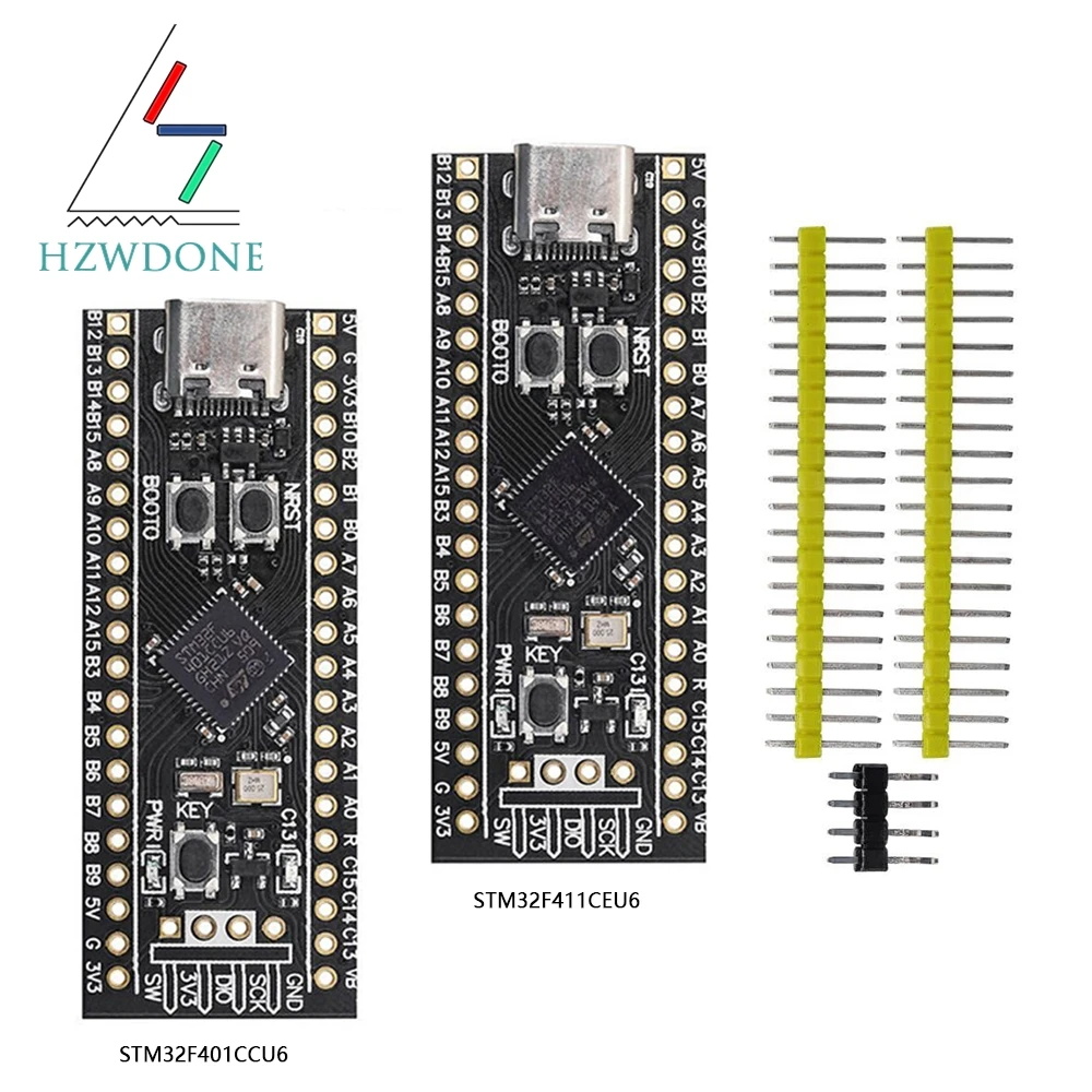 HZWDONE STM32F401 STM32F411 Development Board STM32F401CCU6/CDU6 STM32F411CEU6 STM32F4 Learning Board 84Mhz 64KB RAM 256KB