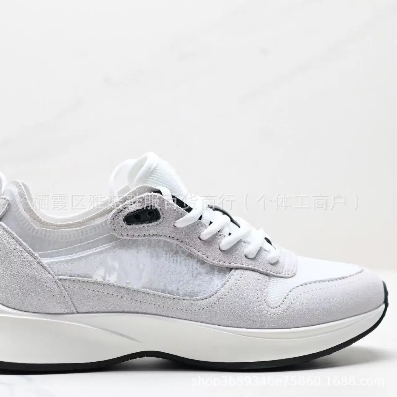 Fashionable Embroidered Low-Top Dad Shoes D-Home B25 Station Casual Thick-Heeled Sports Shoes for Men Retro Rubber Outsole