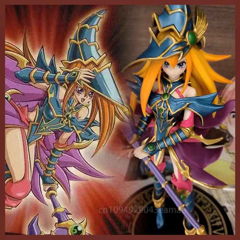 

Genuine Anime Figure Yu-Gi-Oh! Toy KONAMI Equal Arts Magician Girl KONAMI figure model collectible Room Decoration Birthday Gift
