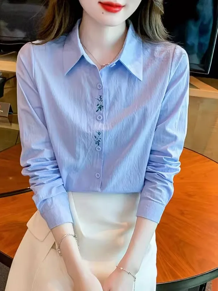 spring-2024-new-women's-faionable-youthful-embroidered-irt-sli-profional-top-versatile-ear-cover-accory