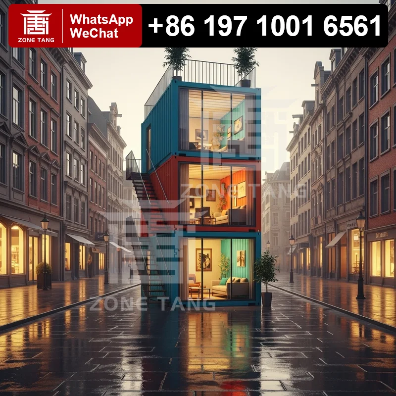 

Flat Pack House Mobile House Repairable Dormitory Durable Compact Container Buildings Space Saving Design Waterproof Off Grid