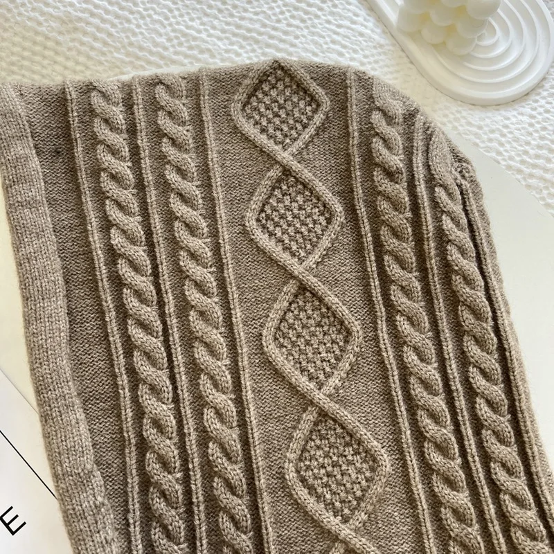 1 قطعة قبعات بالاكلافا الشتوية الدافئة للنساء ، بلون محبوك مزيج مقنعين وشاح قبعة للنساء قبعة الجمجمة قبعة صغيرة الرقبة الجراميق #6