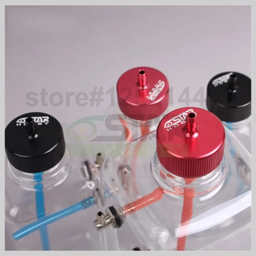 6 Star  260ml 300ml 360ml 410ml 500ml 700ml 1000ml 1500ml  Transparent Tanks Gas Fuel Tanks  for Gas Airplane High Quality