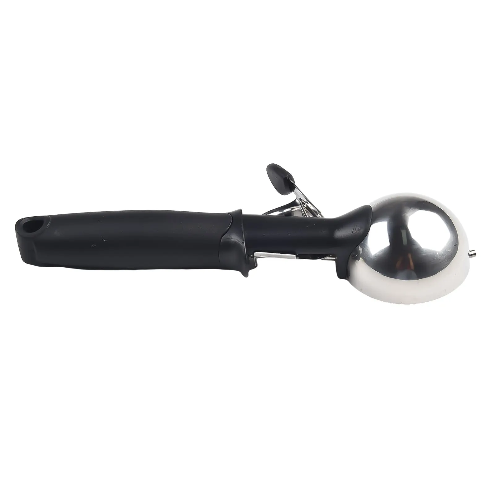 Ice Ball Maker Ice Cream Spoon Pink Sorbet Stainless Steel Batter Black Fruit Long Handle Non-slip 1pc 21.5*6cm