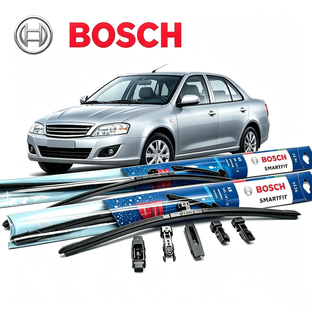 Bosch leise, streifenfreie SMARTFIT Scheibenwischerblätter 14''-26'' Frontscheibenwischer-Zubehör passend für Suzuki Alto Liana Swift
