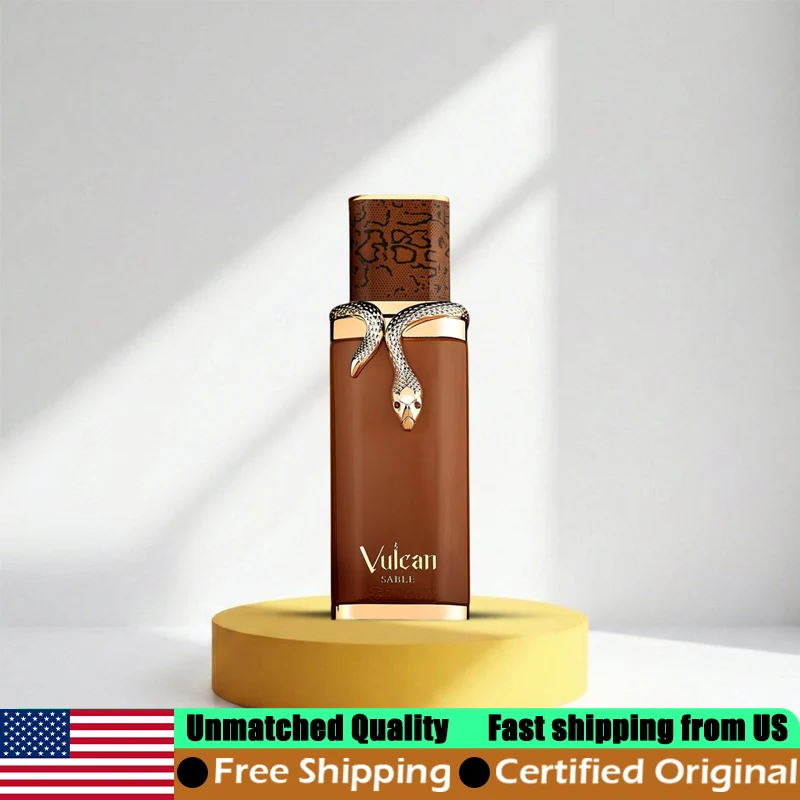 

French Avenue Vulcan Sable Eau de Parfum Spray 3.4 Oz Original Arab Perfumes 100 ML Lasting Aromatic Cologne for Unisex Perfume