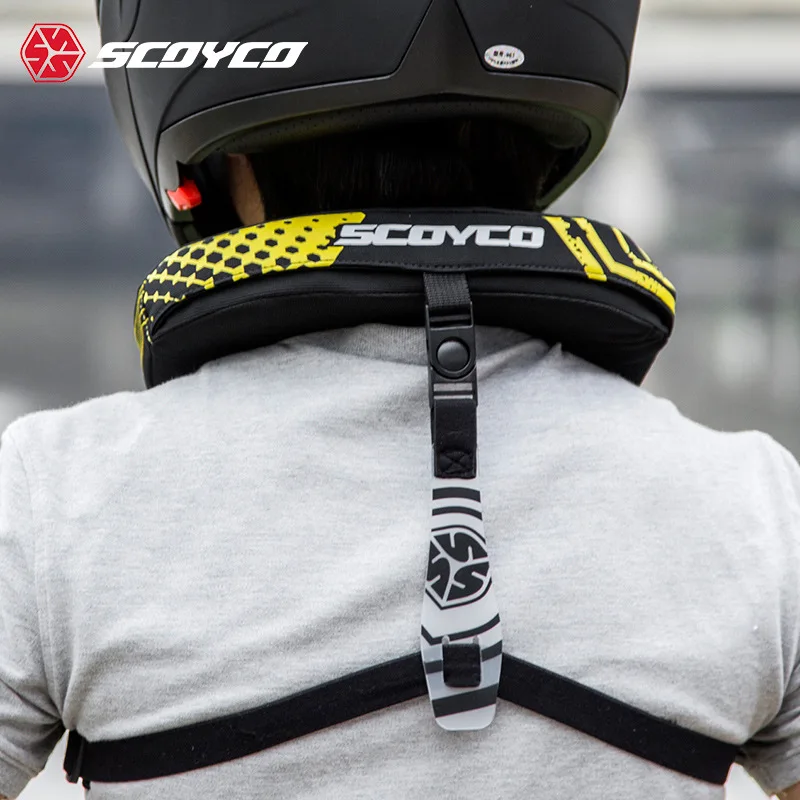 Motorcycle Neck Protector Racing Motorbike Accessories Neck Protection Equipment Knight Motorcross Protctive Gear Scoyco N02B