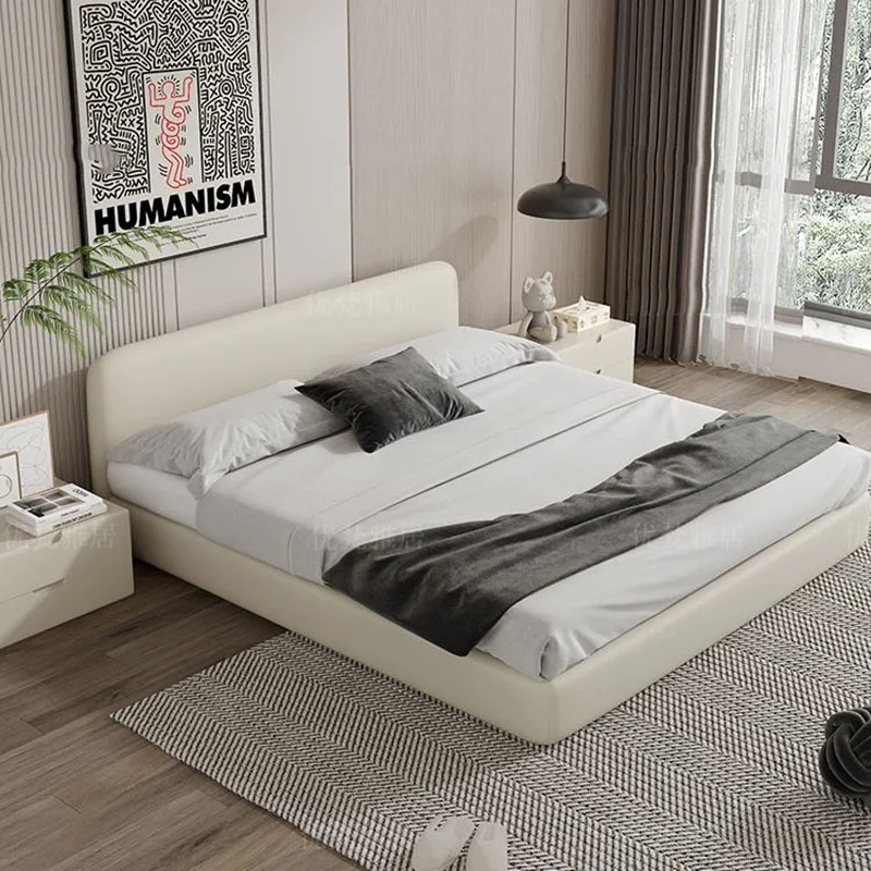 Moderne Hotelbedden Twin Size Luxe Woonkamer Design Gestoffeerd Bed Vloer Hout Beauty Camas De Dormitorio Slaapkamermeubilair