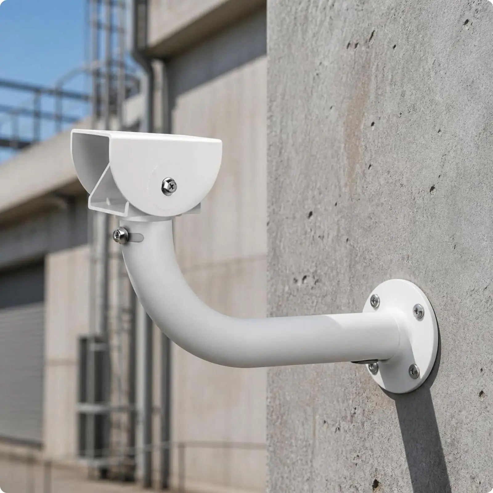 Security Camera Wall Mount Bracket Aluminum Alloy Outdoor CCTV Holder Adjustable Rotating Camera Platform Screws