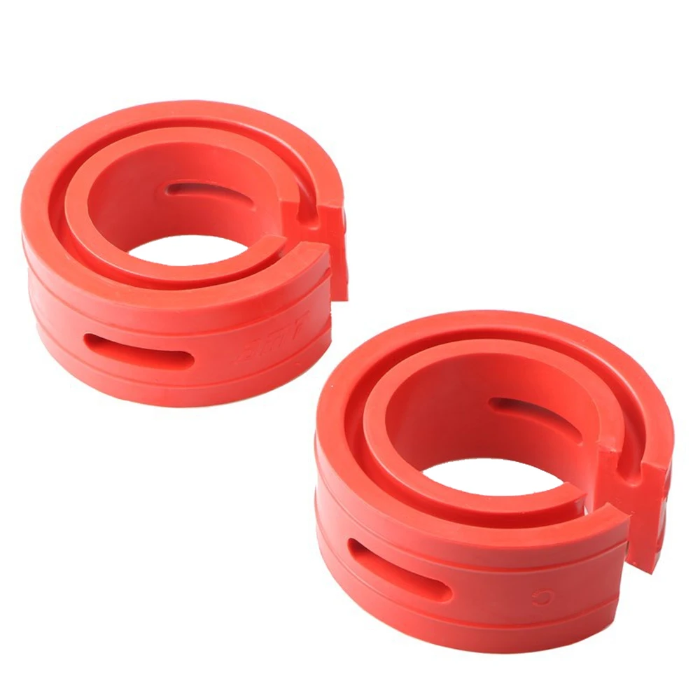 2pcs Car Rubber Shock Absorber Spring Bumper Buffer Power Cushion Spring Suspension Buffer Car Automobile Suspension Buffers Red