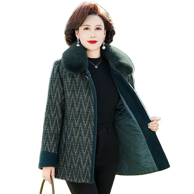 

Lovepeapomelo Padding Slim Long Winter Button Zhejiang Senior Parkas For Women Clearance