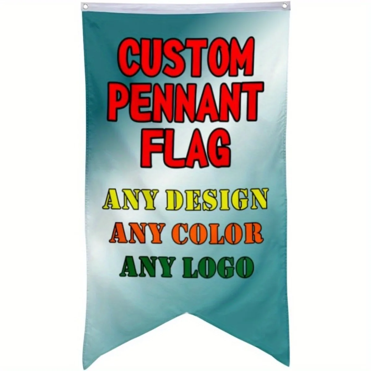 Custom Outdoor Swallowtail Flag 1x1.5Ft 2x3Ft 3x5Ft Personalized Logo Photo Text Banner