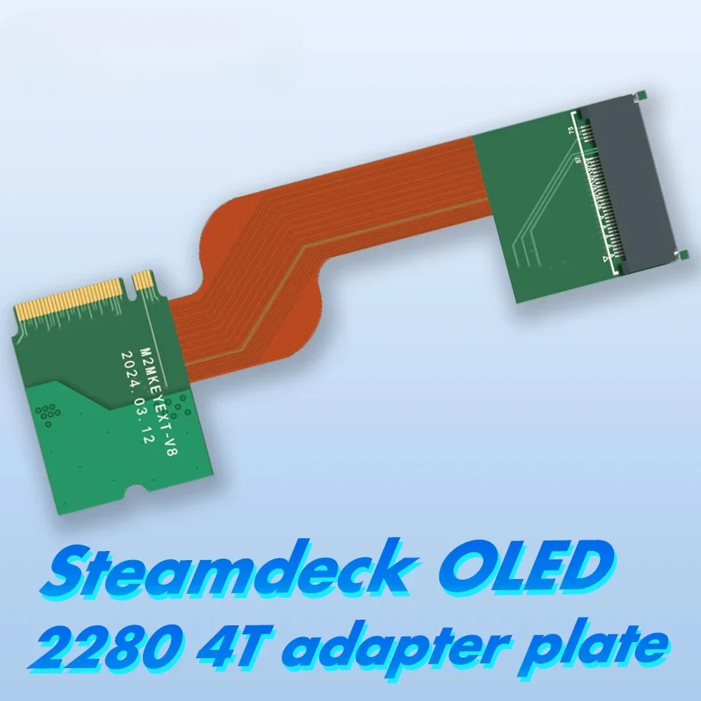 for SteamDeck Oled HDD Hard Drive Conversion Flexible PCB Steam Deck OLED Internal SSD PCIe 4.0 M.2 2230 2280 4T 8T Adapter Card