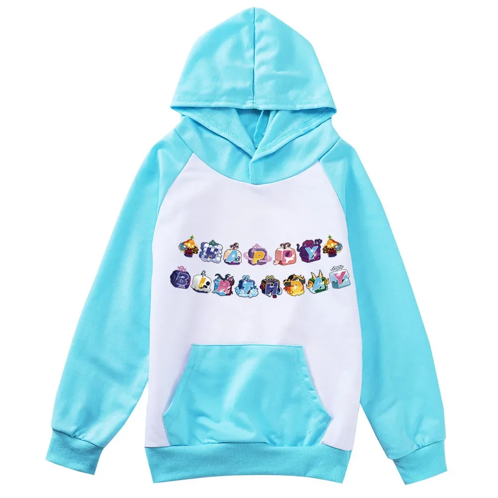 

Hot Game Blox Fruits Clothes Kids Fall Clothes Baby Girls Cartoon Hoodies&Sweatshirt Toddler Boys Hoody Coats Children Outerwear