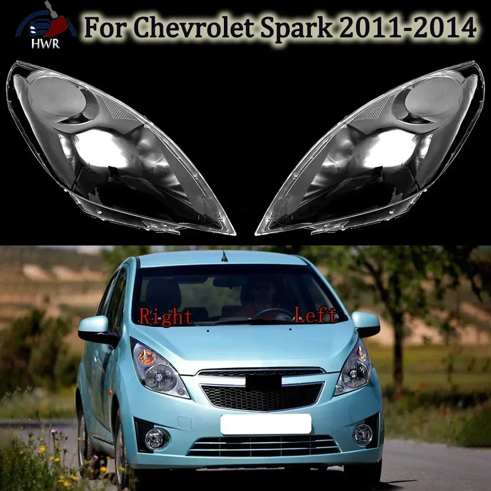 

Для Chevrolet Spark 2011 2012 2013 2014, крышка фары, прозрачный абажур, линза из плексигласа, замена оригинального абажура