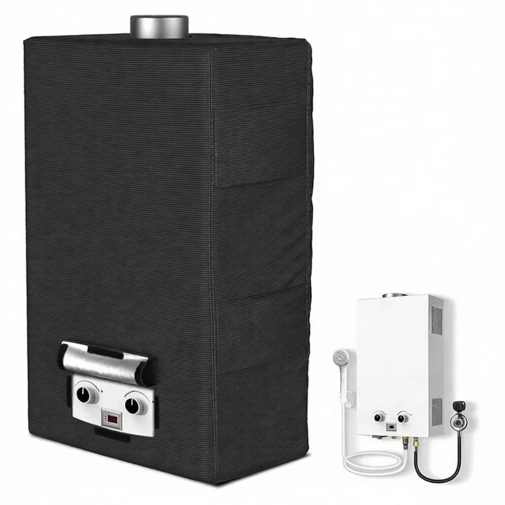 Waterproof Tankless Water Heater Cover Dustproof UV Shield Heavy Duty Oxford Material Exterior Appliance Protector