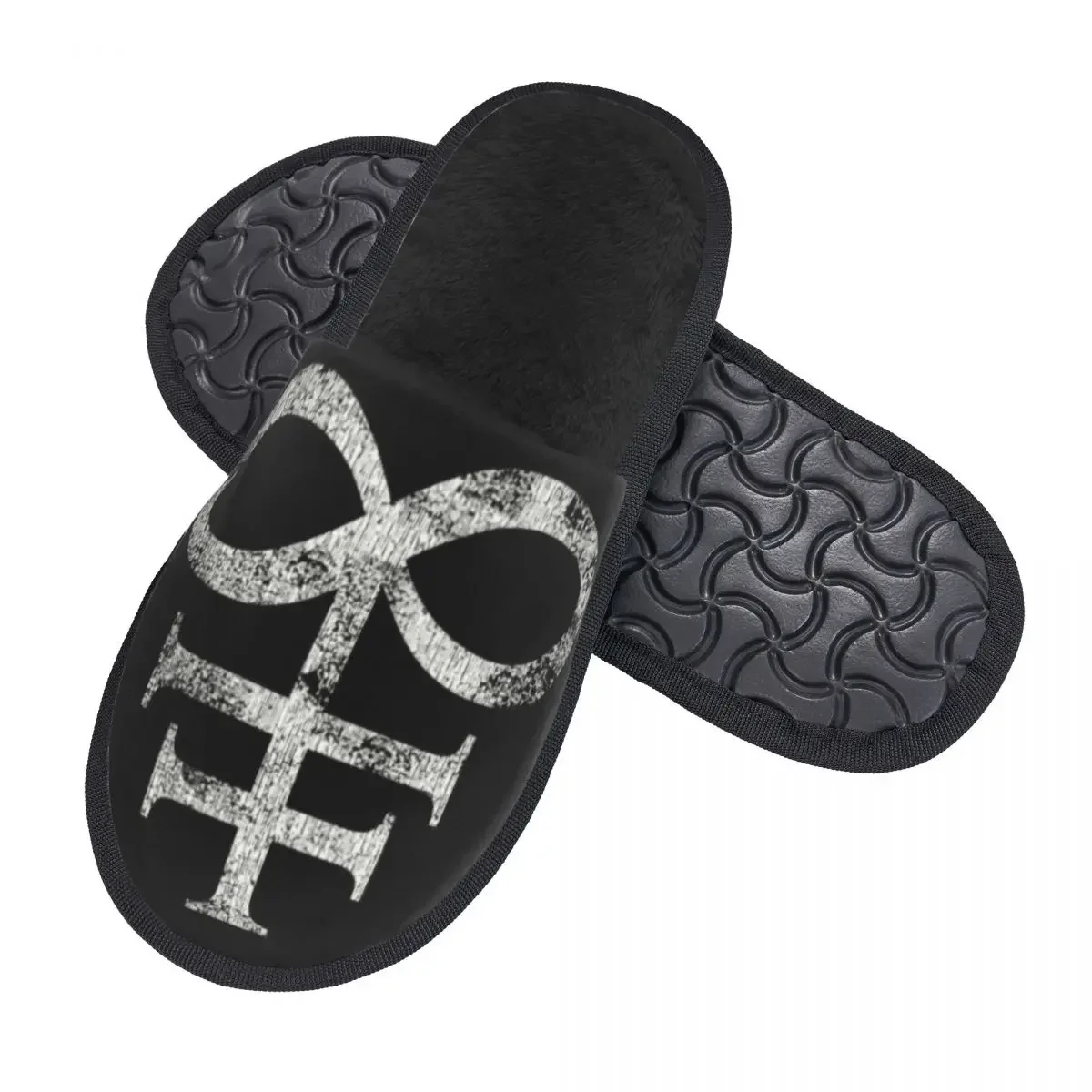 Memory Foam Slippers Women Comfy Warm Sigil Of Baphomet House Slippers