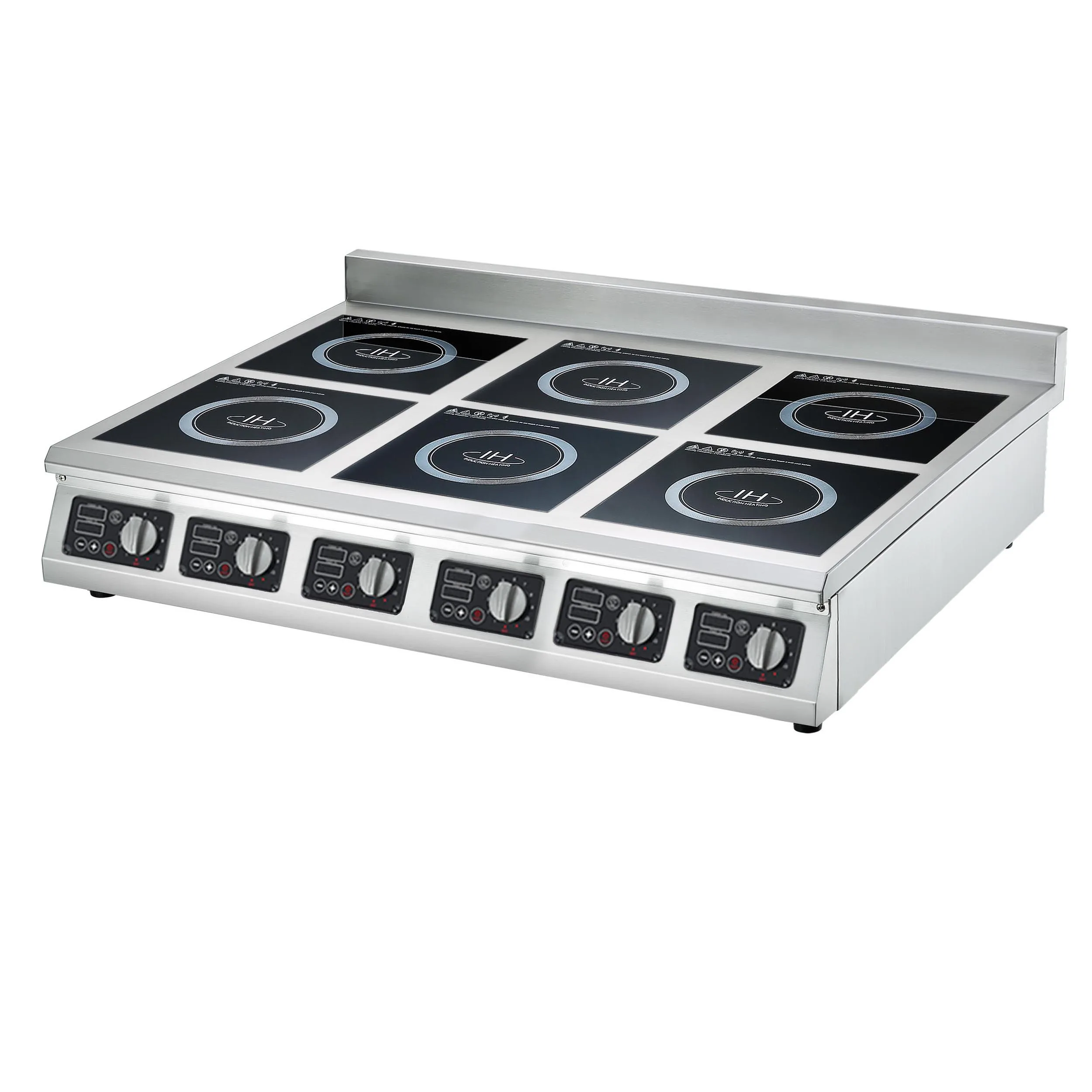 Hotel electric kitchen equipment four six burner induction stove, kitchen induction 2/4/6 burner electric cooker