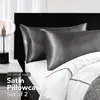 2pcs Satin Silk Pillowcase for Hair and Skin, Coral Pillow Cases Standard Size Set of Super Soft Pillow Case 3 2pcs Satin Silk Pillowcase for Hair and Skin, Coral Pillow Cases Standard Size Set of Super Soft Pillow Case 3