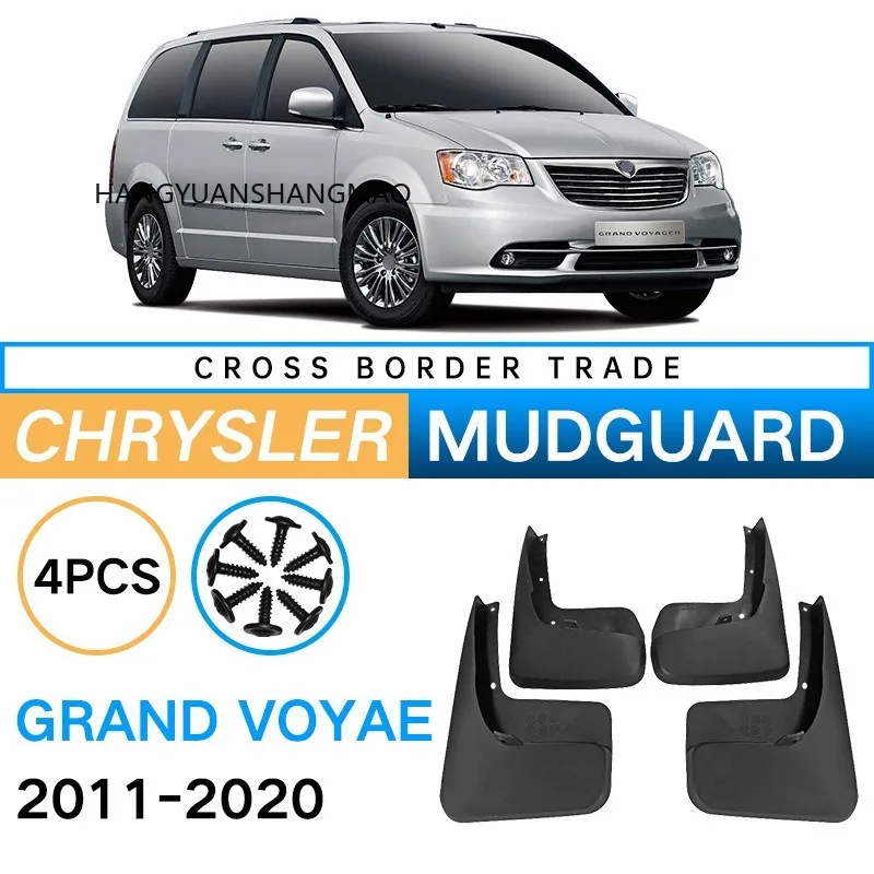FOR Chrysler Grand Voyaer 2011-2020 Mud Flaps Splash Guards Car Accessories Black ABS Set of 4 Pieces For Fender Mudguard