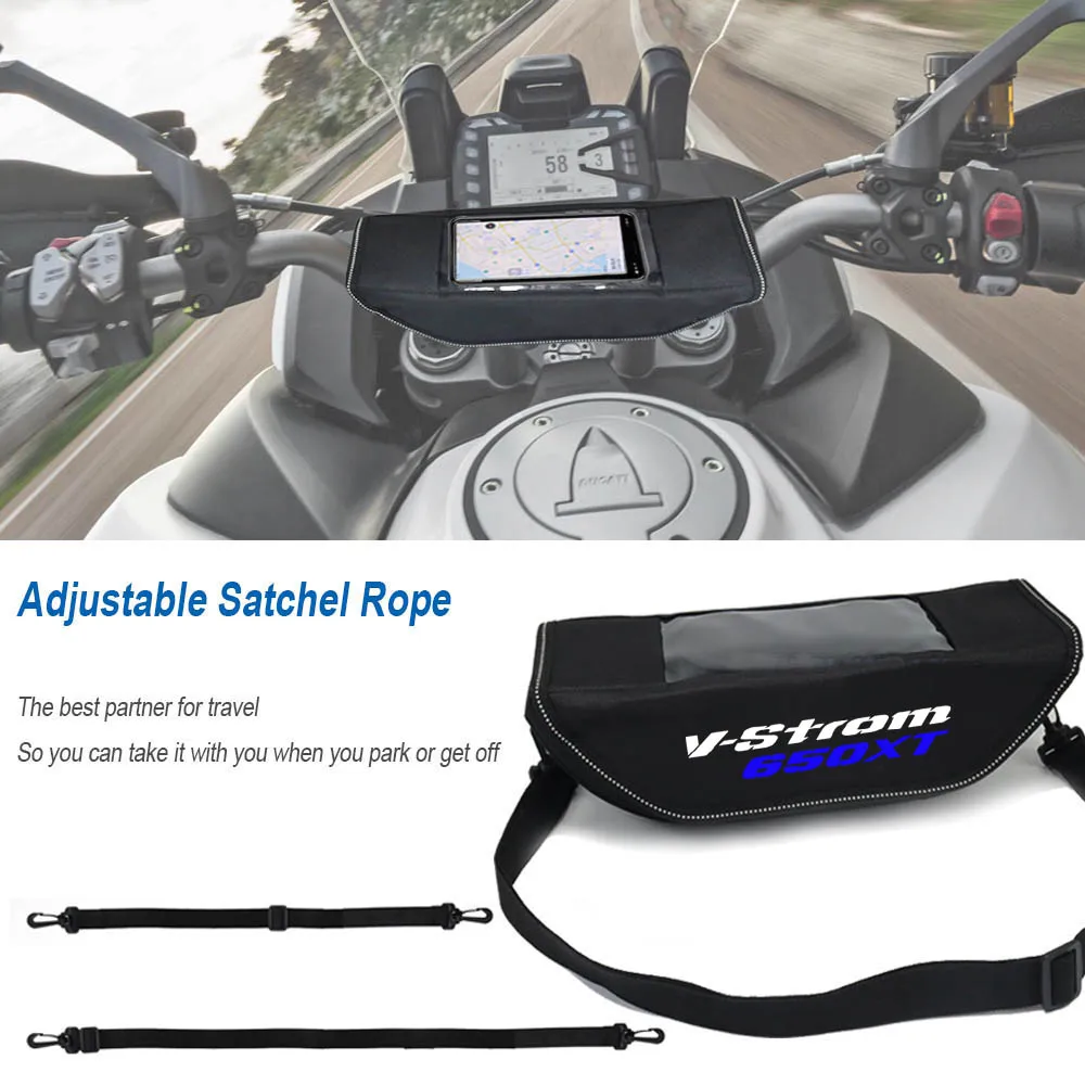 For  V-strom V-strom650  650XT 1000 Motorcycle accessory handle waterproof bag storage travel kitmobi Mobile