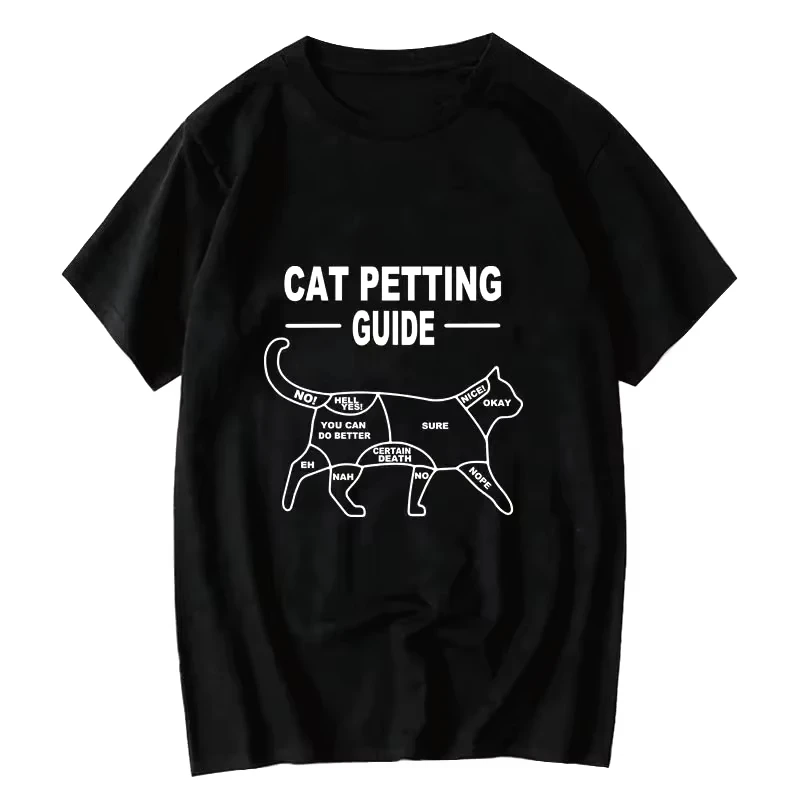 المرأة تي شيرت عادية مضحك كول القط طباعة فضفاض س الرقبة كول القط تي شيرت للنساء تي شيرتات قصيرة الاكمام الشارع الصيف 2025 بلايز #1
