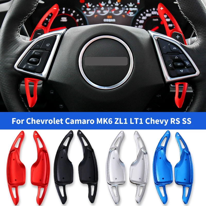 

Car Steering Wheel DSG Paddle Shift For Chevrolet Camaro MK6 ZL1 LT1 Chevy RS SS 2016 2018 Aluminum Shifter Paddle