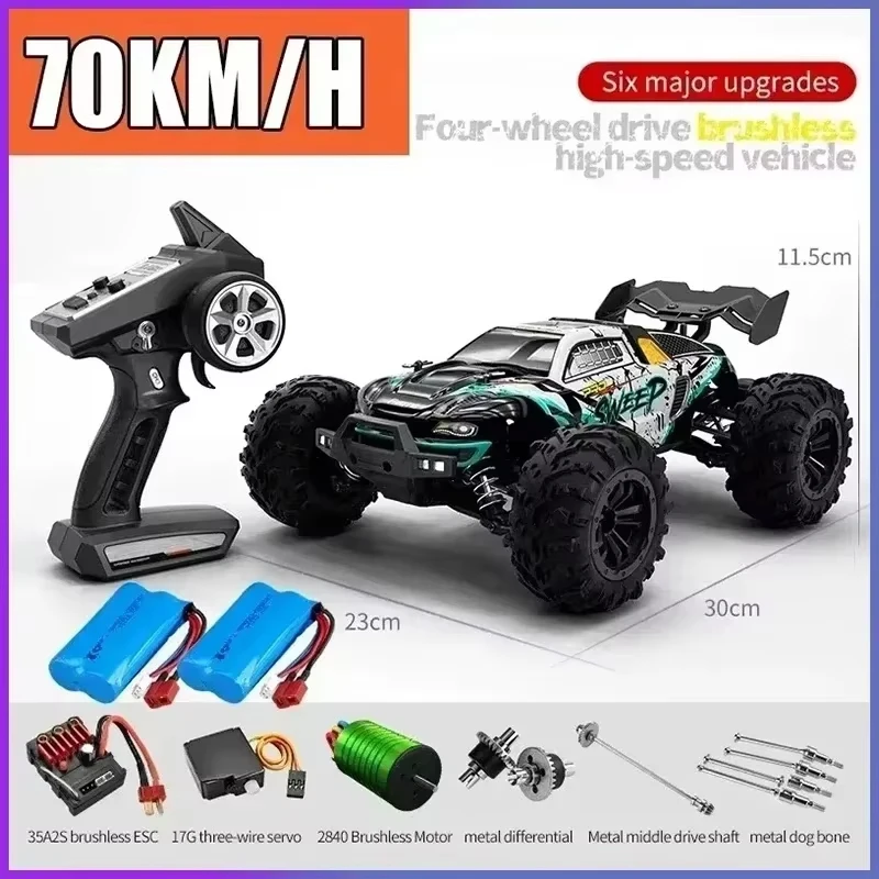 JJRC 16101PRO 16102PRO 1:16 SCY Brush 70 KM/H 4x4 alta velocidad deriva todoterreno Racer 4WDRC coche niño adulto coche de juguete eléctrico regalo