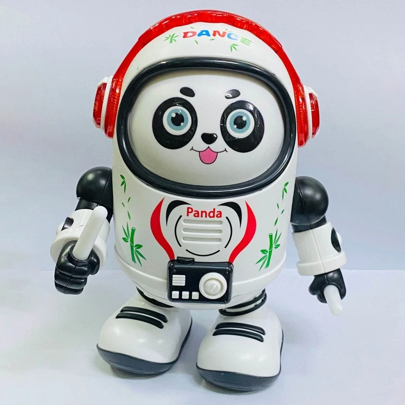 Jouet électronique de danse Panda pour bébé, 18cm, avec lumière, dessin animé, chant clignotant, musique, animaux, Robots, cadeaux pour bébés