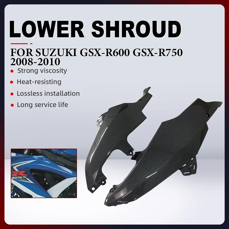 Motorcycle Lower Shroud Fairing For SUZUKI GSX-R600 GSXR600 GSX R750 GSXR750 GSX-R750 GSX R600 750 K8 2008-2010 Accessorie