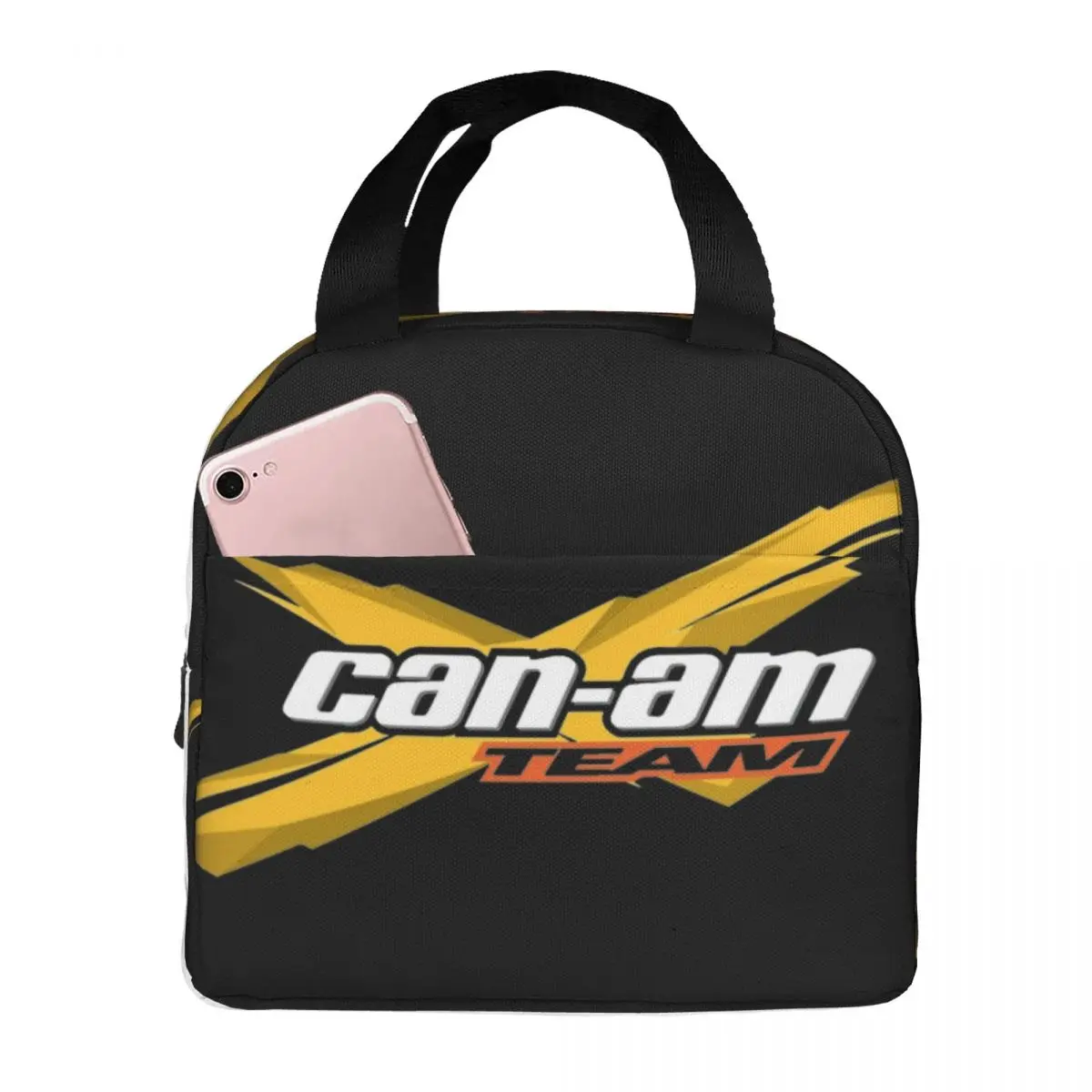 Can I Am Team Logo Thermal Insulated Lunch Bag for Picnic Portable Food Bag Cooler Thermal Food Box