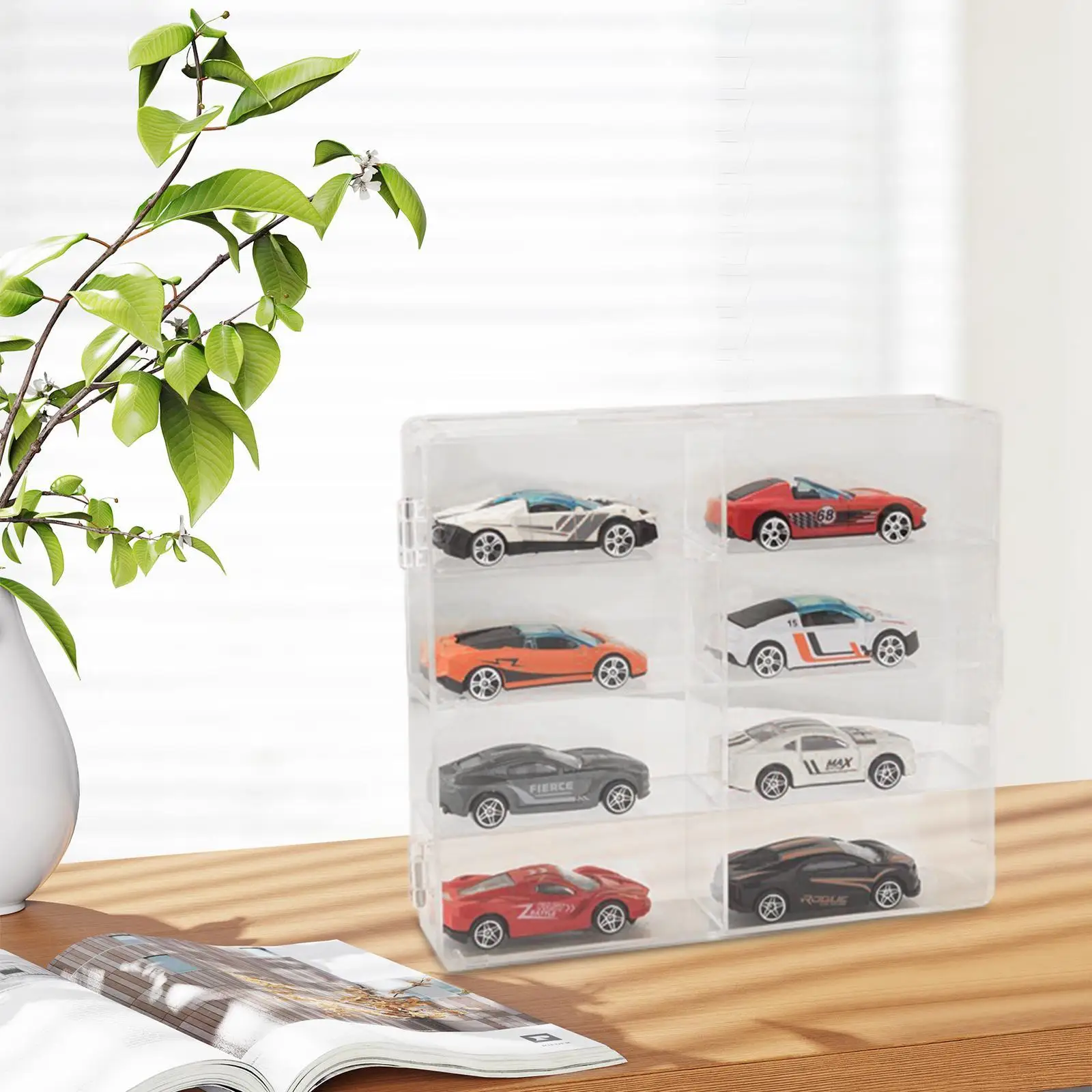 

Display Case Stand Miniature Display Case Model Cars Showcase for Action