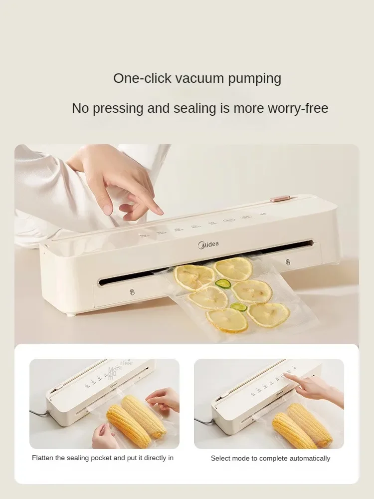 New Automatic Vacuum Sealer Machine for Home Use, Compact and Easy to Store with Wet and Dry Food Preservation Function