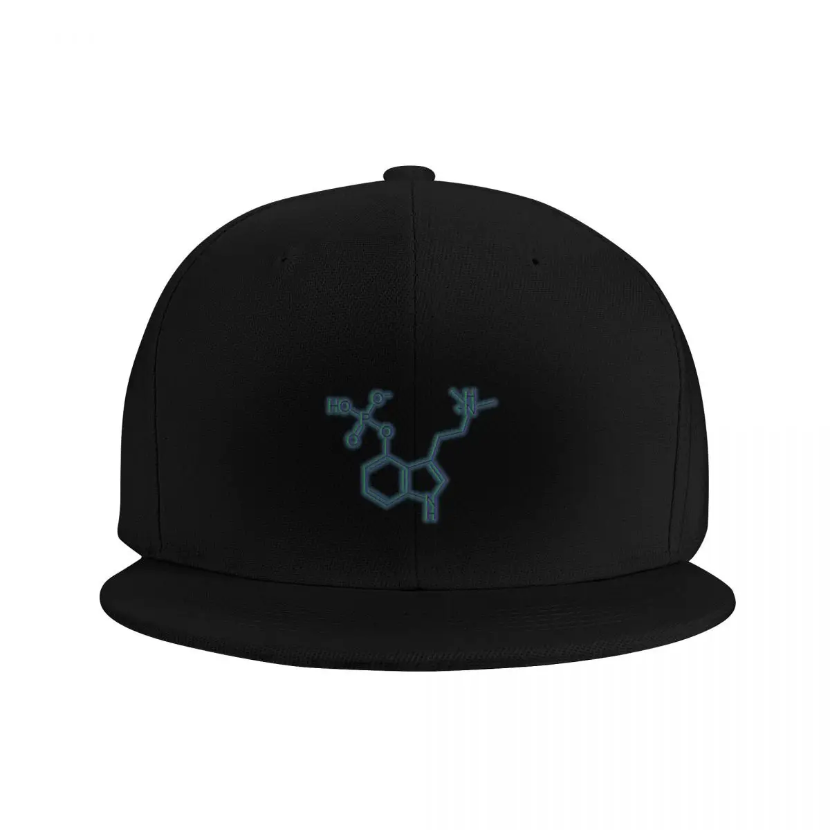 Psilocybin Molecule Trippy Glow Baseball Cap Anime Snap Back Hat Hood Female Men's