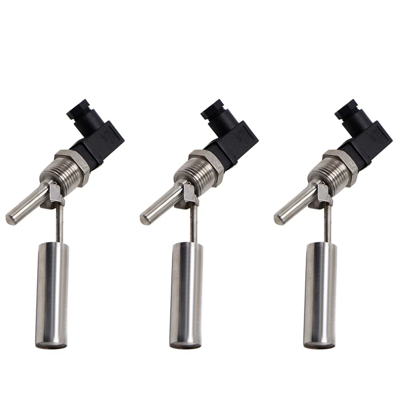 3PC Liquid Float Water Level Sensor Side Mount Float Switch Safe Stainless Steel Under 220V