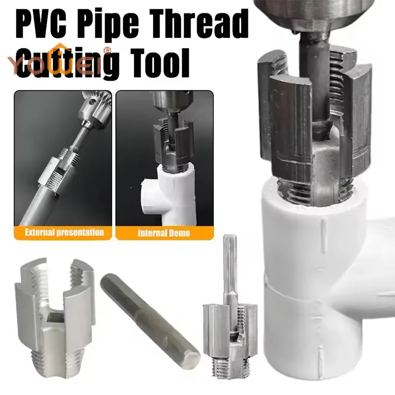 Latest 1/2inch 3/4inch PPR/PVC Water Pipe Threader Tapping ToolInternal Thread External Thread Integrated Water Pipe Wire Opener