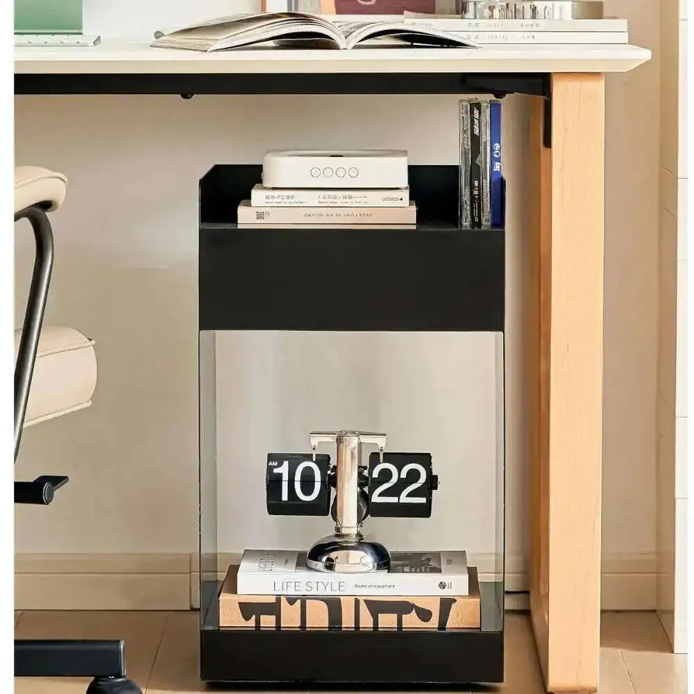 

Iron Metal Home Removable Nightstand Bedside Cabinet Storage Locker Modern Simple Desk Bureau Sofa Side Sideboard