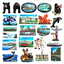 Canada Montreal Vancouver Victoria Etc. Fridge Magnets Tourism Souvenir Refrigerator Magnetic Sticker Collection Handicraft Gift