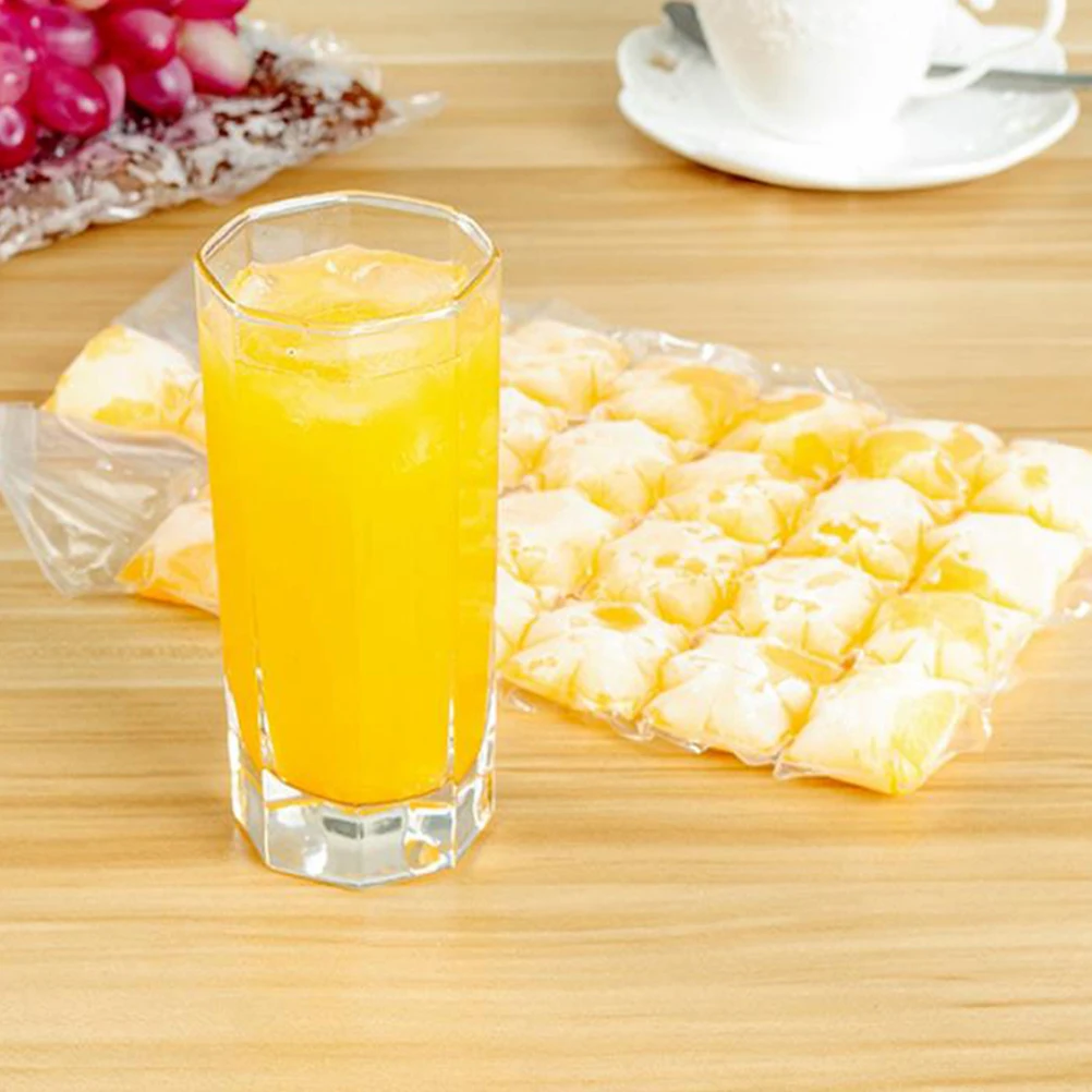 

80pcs Ice Bag Cube Molds Self Sealing Food Grade Disposable Making Bags Kitchen Cooler Tools Plastic DIY Beverage Ice Mold