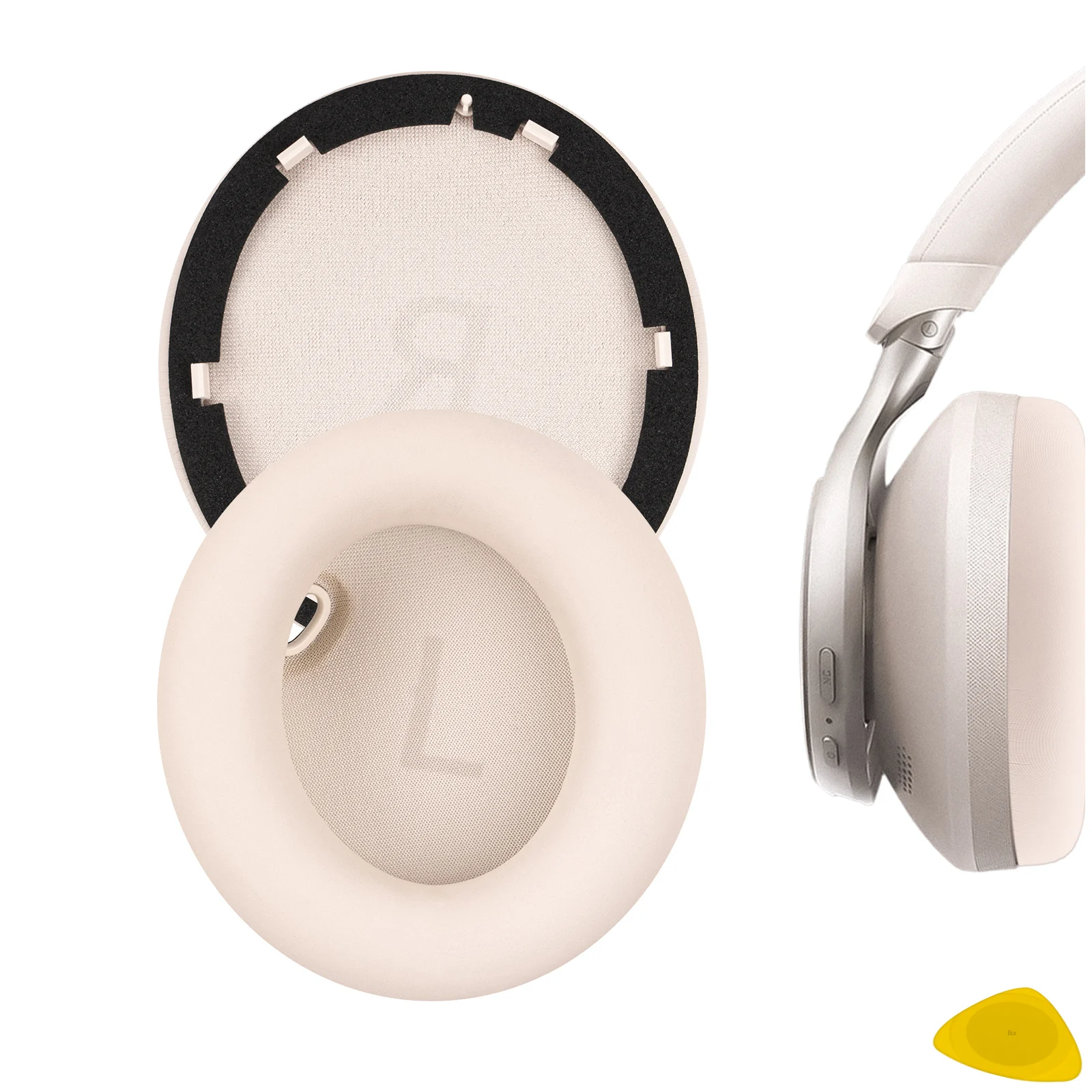 Almohadillas de repuesto Geekria QuickFit para auriculares Anker Soundcore Space One, almohadillas para auriculares