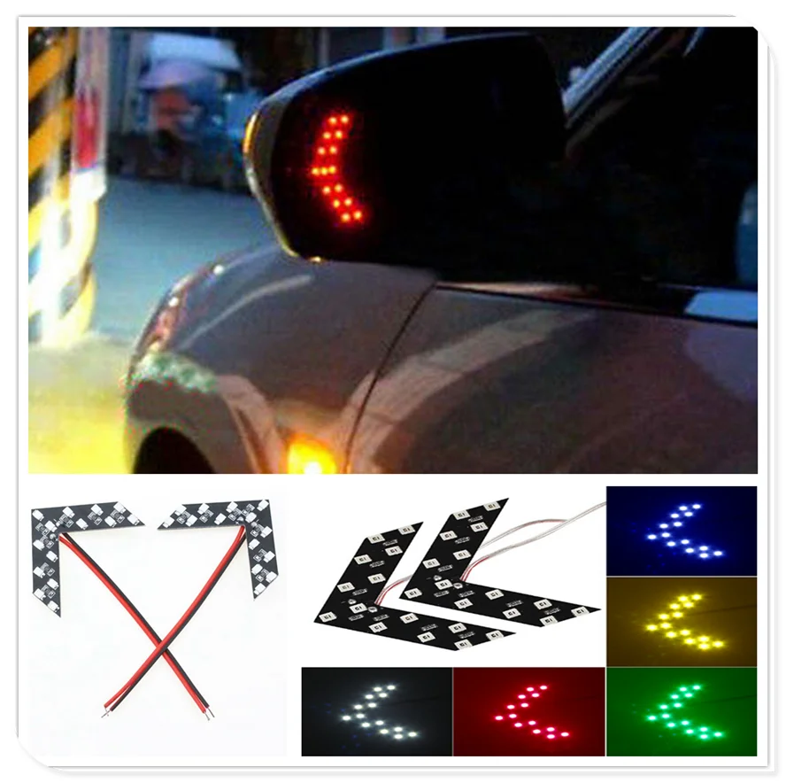 2Pcs Car LED Arrow Panel Rearview Mirror Indicator Turn Signal Light forRenault Eolab Twizy Twin-Z Twin-Run Symbol For Buick car