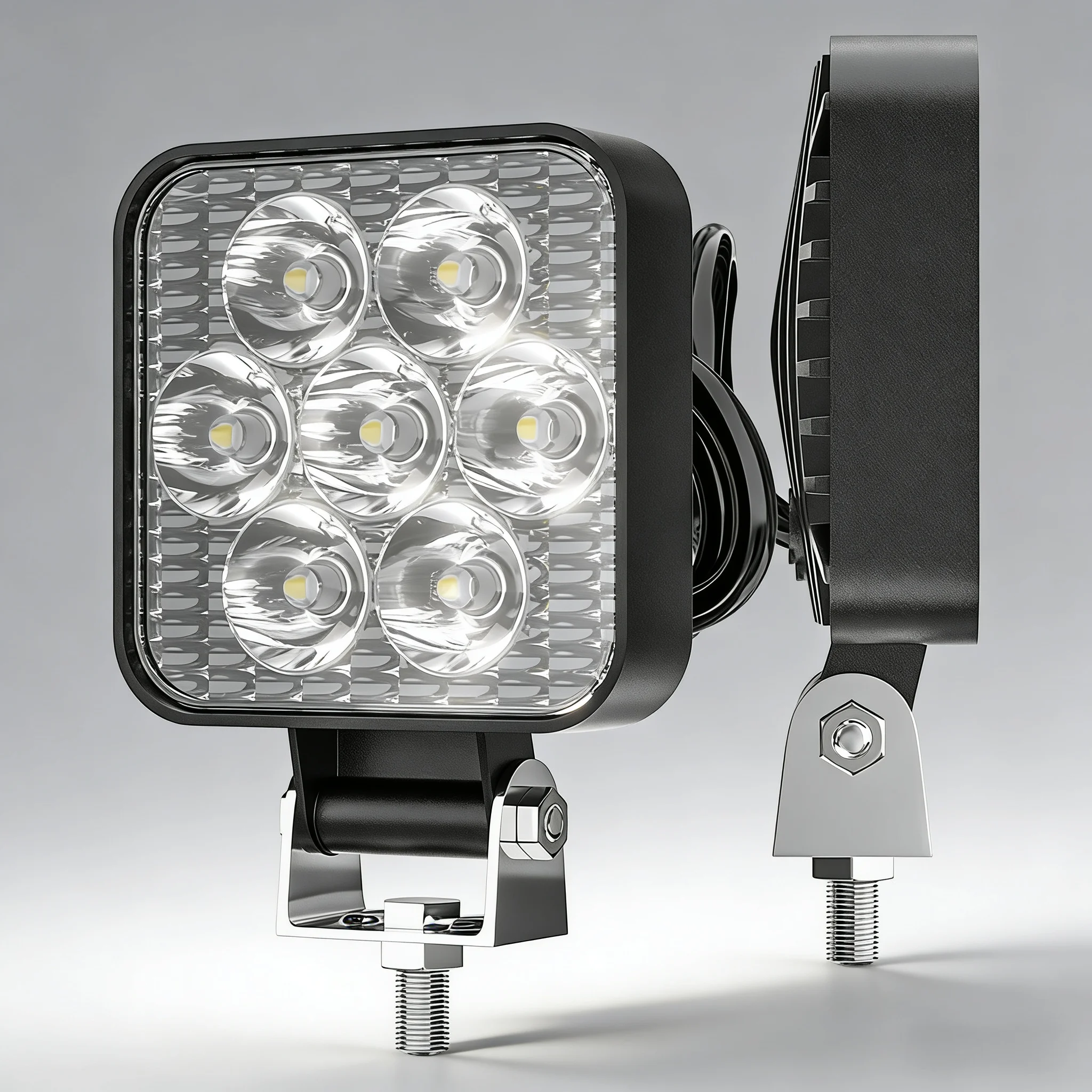 مصباح سيارة مستدير، 4.4 بوصة، ضوء عمل، مناسب لمعظم المركبات، مثالي لسيارات الدفع الرباعي والشاحنات و4x4s وغيرها من المركبات على الطرق الوعرة. #3